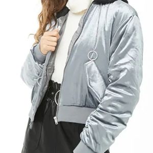 NWT Forever 21 Contemporary Velvet Bomber Jacket
